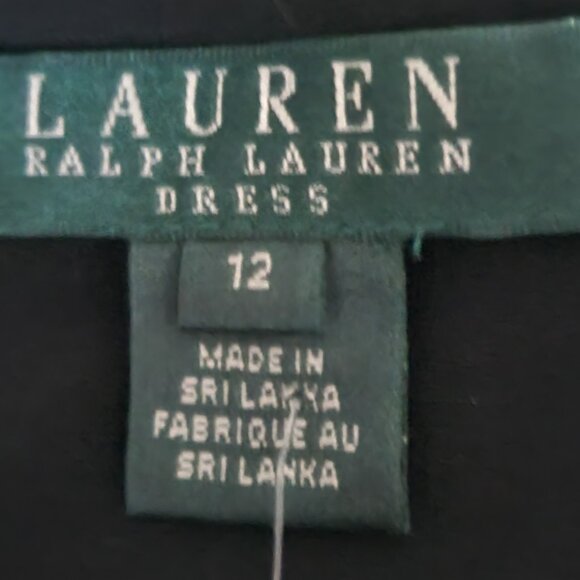 Ralph Lauren Dress, Black Size 12 - Picture 7 of 10